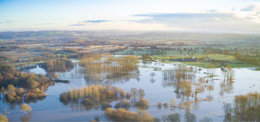 Photo du marais de Rouellé inondé