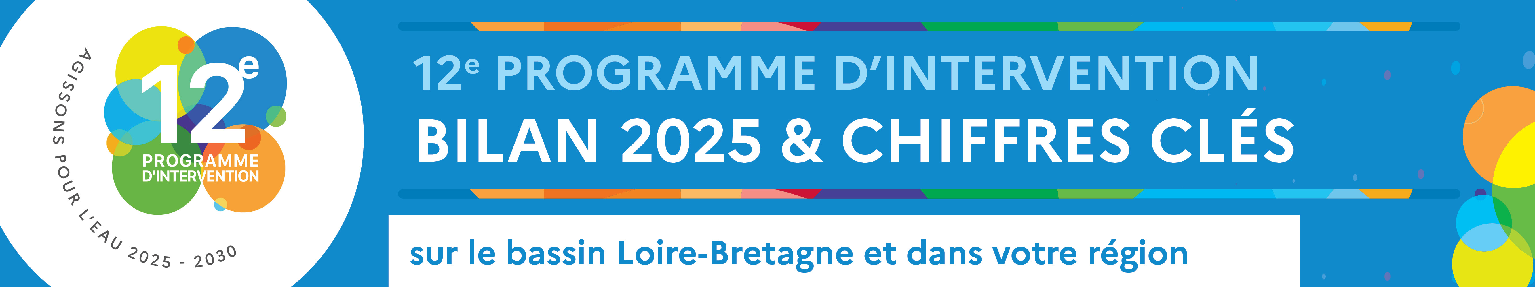 12e programme d'intervention, bilan 2025 et chiffres clé sur le bassin Loire-Bretagne et dans votre région
