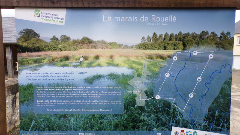 Photo panneau d'information  Marais Rouellé